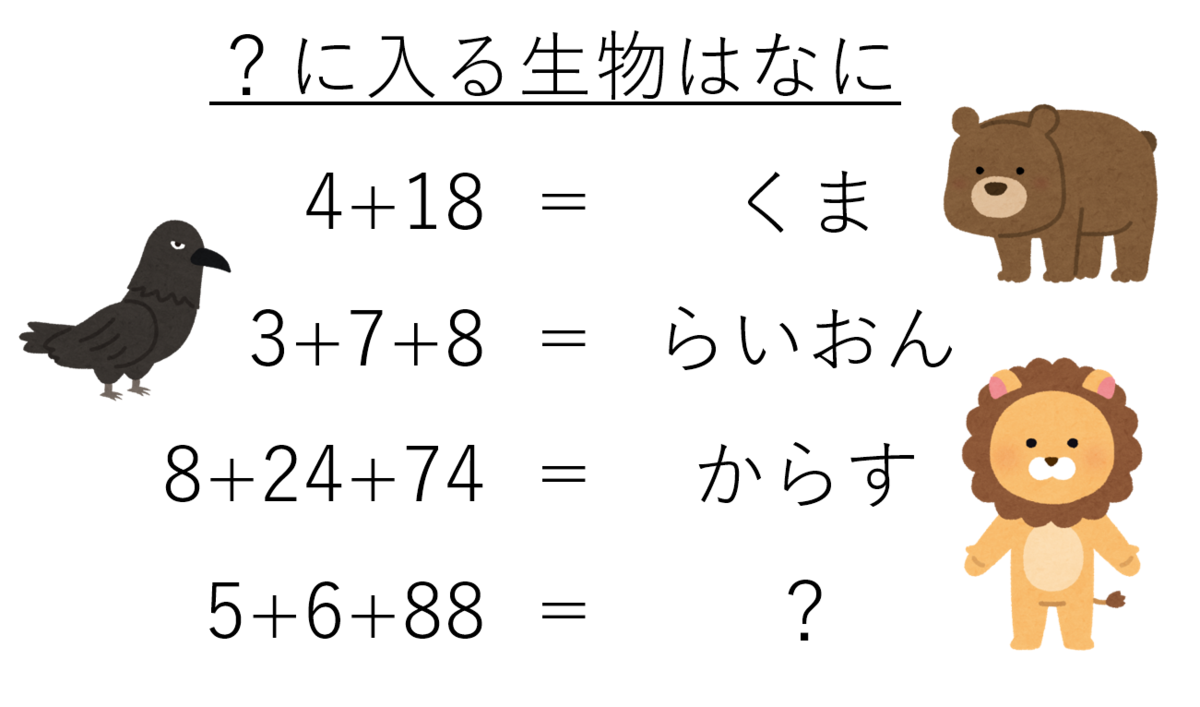 【パズル No 11】じじいの謎解き　No 11 謎計算パズル