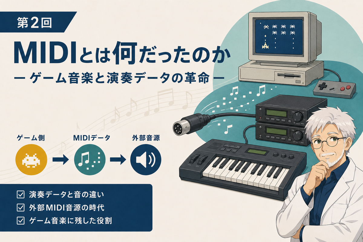 MIDIとは何だったのか？ ― ゲーム音楽と演奏データの革命（言いすぎかな）